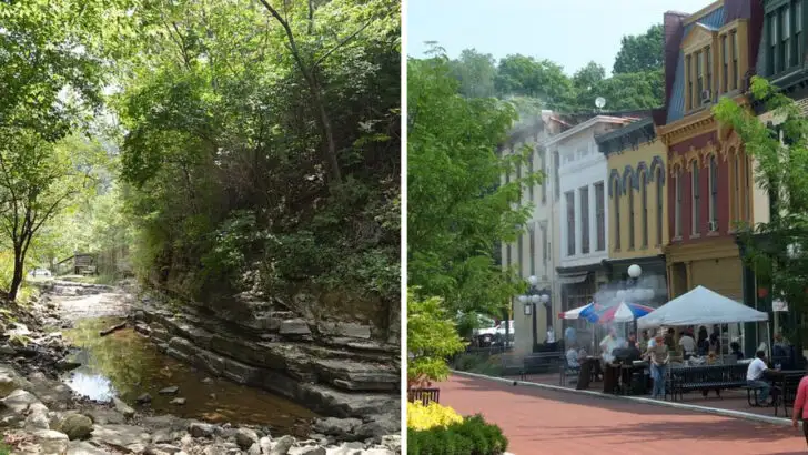 East of Louisville and near the rolling Kentucky River cliffs is a small town with enough cafés and trails for a laid-back getaway