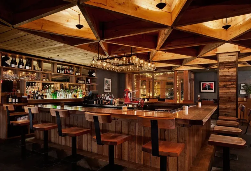 Inside the Woodsy-Chic Dining Room on Cherry Street