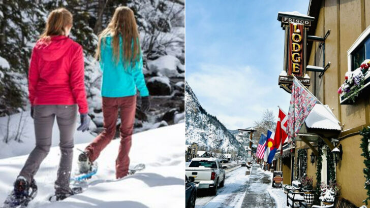 Frisco, Colorado turns snowy streets, easy sledding hills, and bright winter days into a relaxed family escape