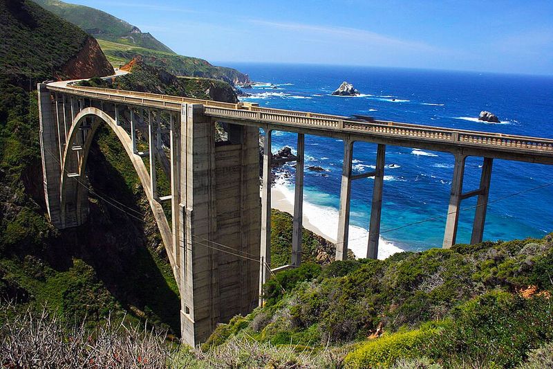 Big Sur, California — remote cliffside pullouts and misty coves
