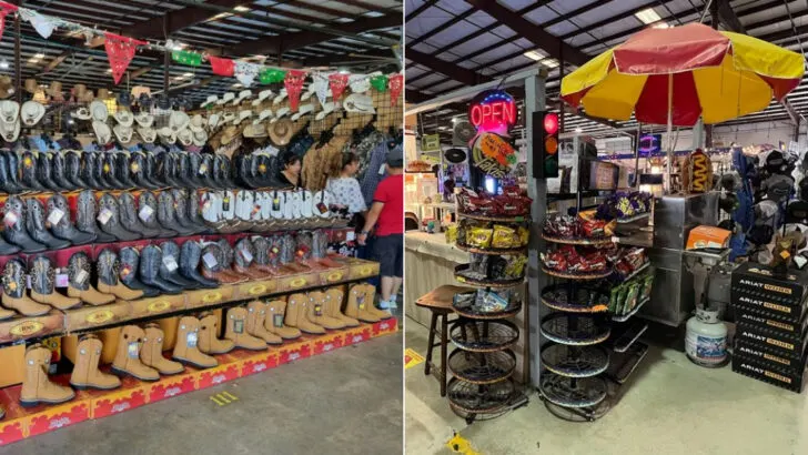 People drive from all over North Carolina for the hard to beat prices at this packed flea market