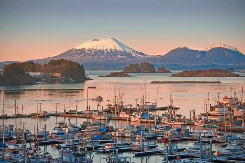 Sitka, Alaska — island coves and fishing-boat quiet
