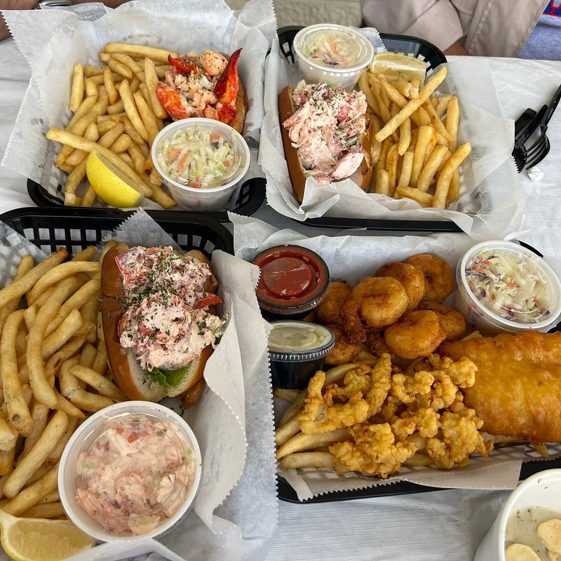 Baked Fisherman’s Platter: Stuffed Shrimp, Scallops, and Cod