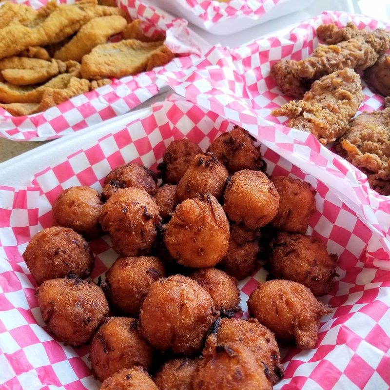 Bottomless Hush Puppies & Pickle Fixings