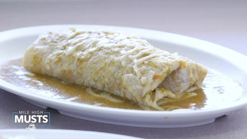Breakfast Burrito with Green Chile