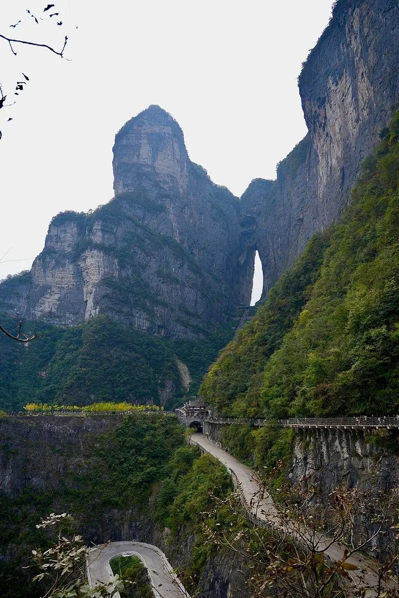 Tianmen Mountain Road, China