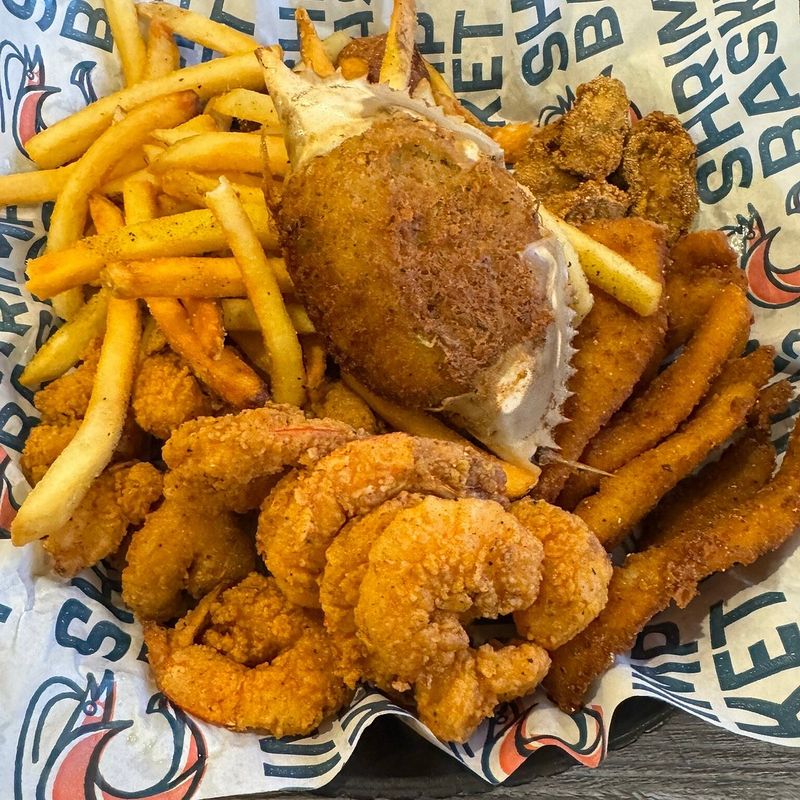 Golden Fried Shrimp Basket