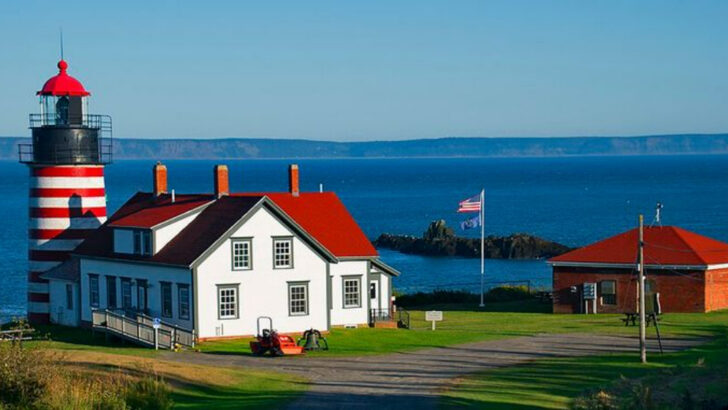 The Maine harbor community where narrow lanes, working boats, and salt-air quiet give it an old-world feel