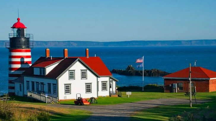 The Maine harbor community where narrow lanes, working boats, and salt-air quiet give it an old-world feel