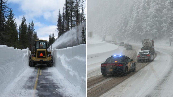 The Snowy Mountain Roads in Oregon That See Surprising Weekend Traffic