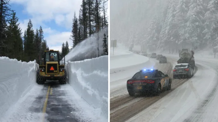The Snowy Mountain Roads in Oregon That See Surprising Weekend Traffic