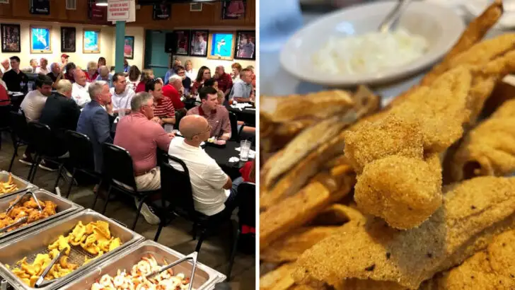 The catfish at this Arkansas café is the plate many order before even opening the menu
