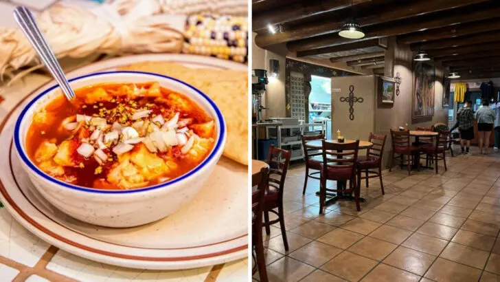 The pozole at this New Mexico corner café is the bowl regulars return for in every season
