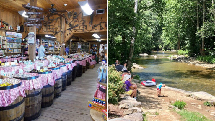 This North Carolina Mountain Pocket Offers River Views, Rustic Cabins, and a Historic Store Travelers Love