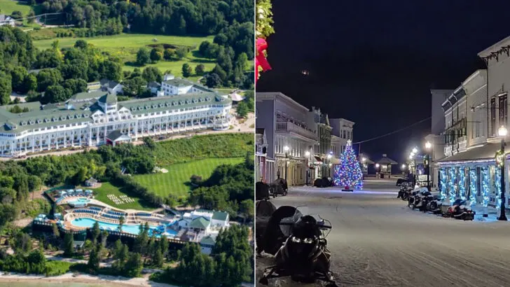 This peaceful Michigan island has no cars, no clutter, and winter days that feel completely still