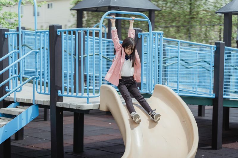 Exploring an Amusement Park with Grandparents