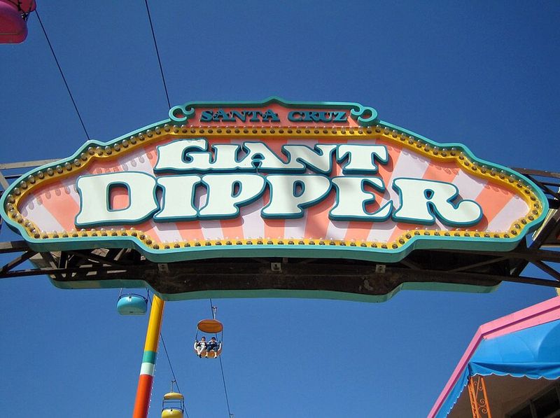 Santa Cruz's Giant Dipper Roller Coaster