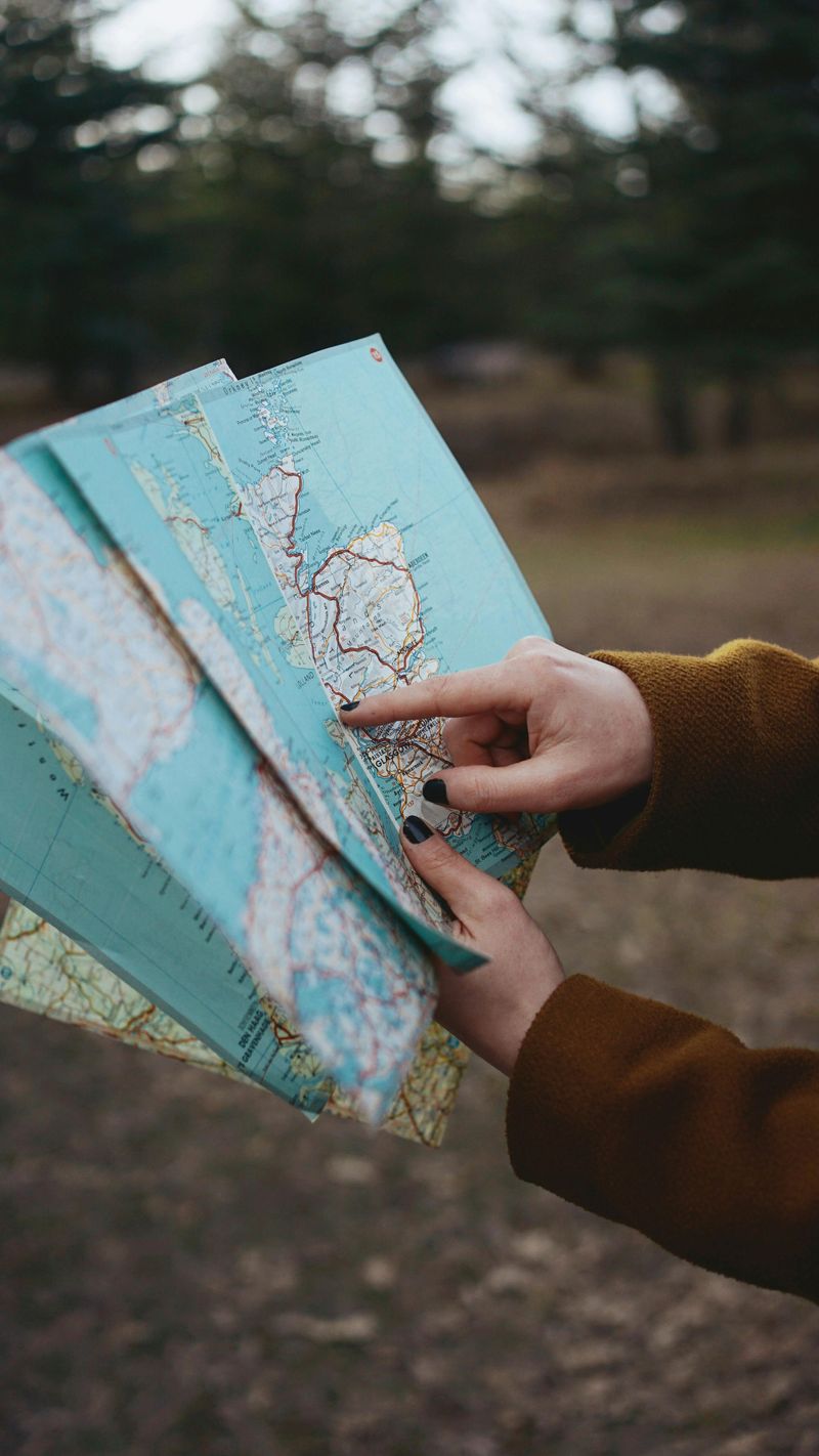 No GPS — relying solely on paper maps