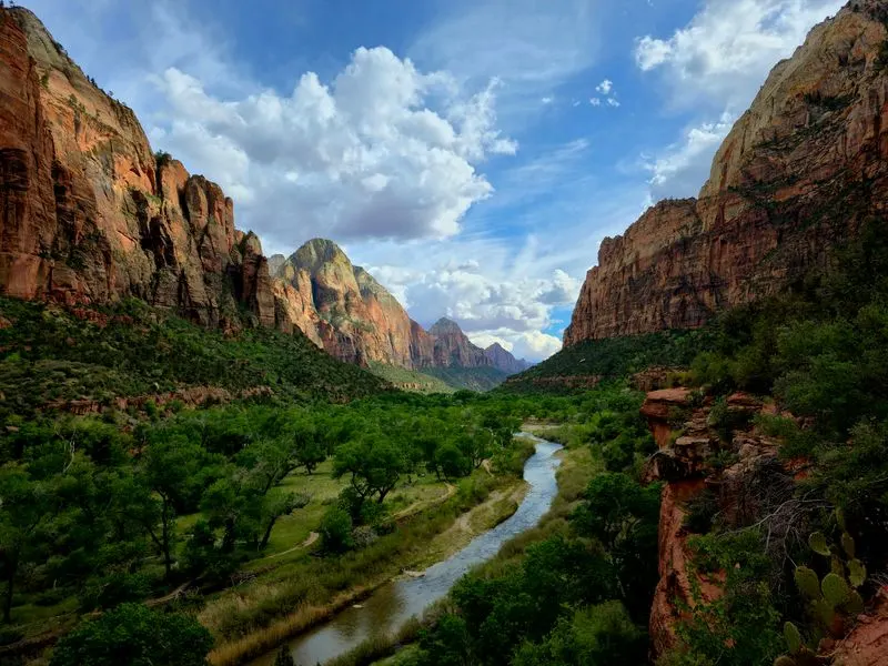 Zion National Park &mdash; the canyon close to the road