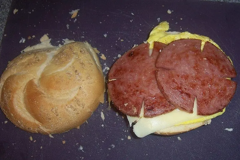 Pork Roll, Egg & Cheese Sandwich