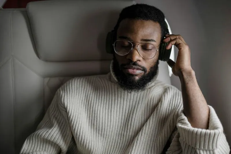 Headphones for Peace on Planes