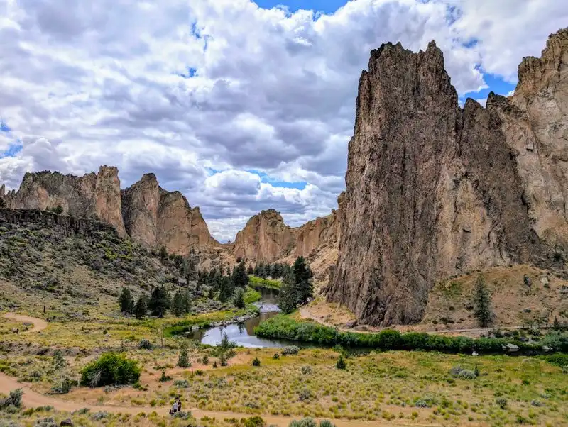 Towering Volcanic Spires and Sheer Cliffs