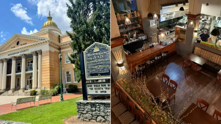 A North Carolina mountain town offering a cozy downtown and relaxed days before the holiday rush