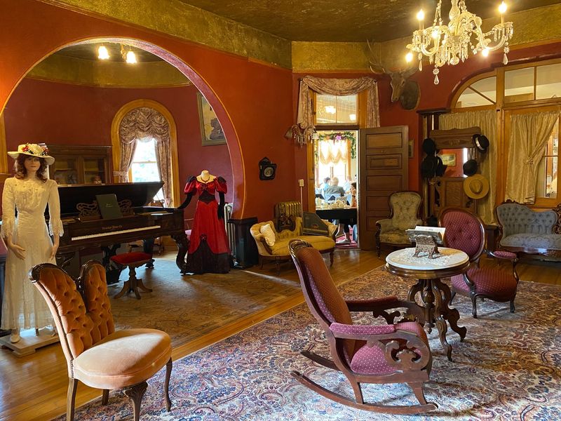 Inside the 1895 chateau