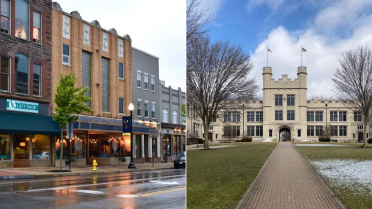 A northern Ohio town where warm diners, old brick streets, and small bakeries shape a simple early-winter visit