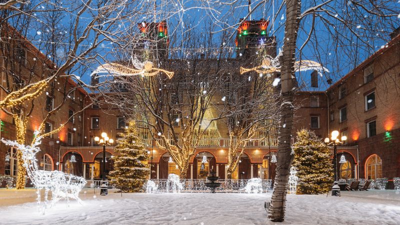 Glenwood Springs: Steam Rising Into Snowlight
