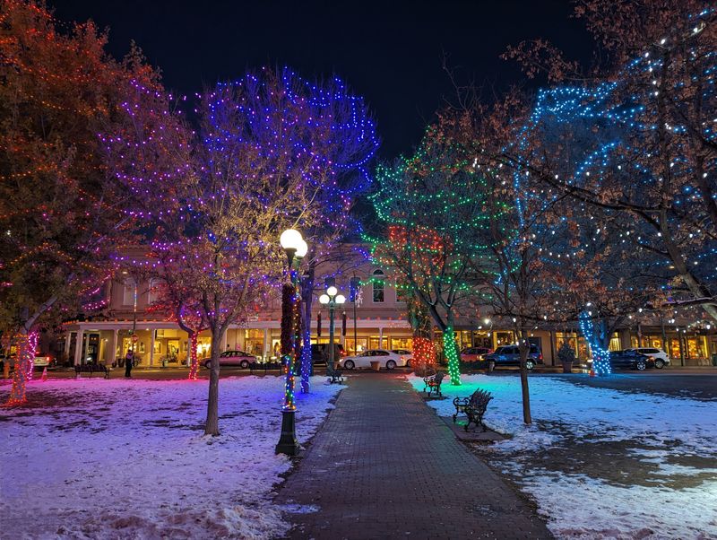 Santa Fe Plaza at Dusk