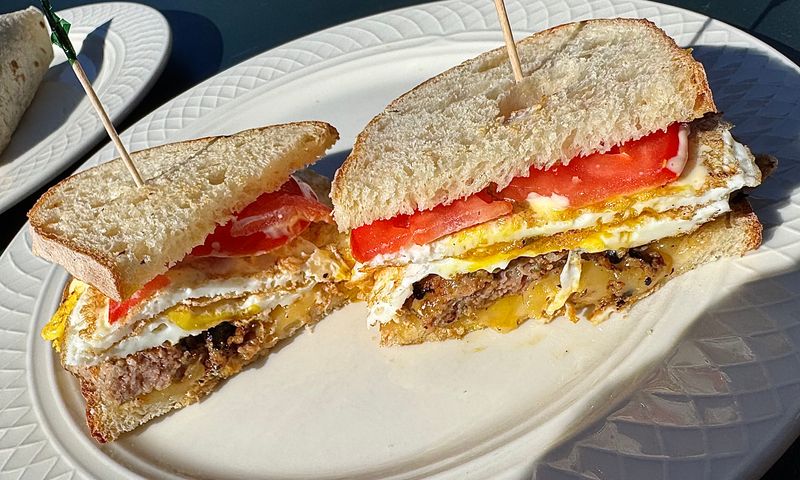 Egg and Cheese Croissant Breakfast