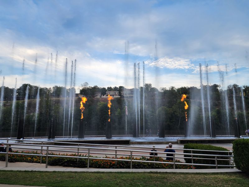 Fountain, Fire, and Light Show