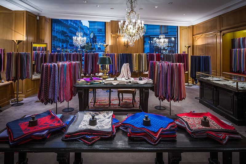 Silk scarf from a Paris atelier