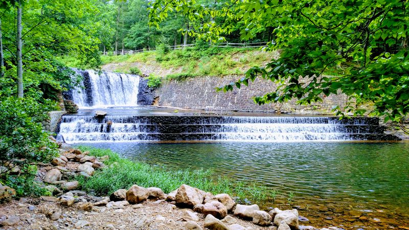 Douthat State Park &mdash; Lake backed trails in the Allegheny foothills