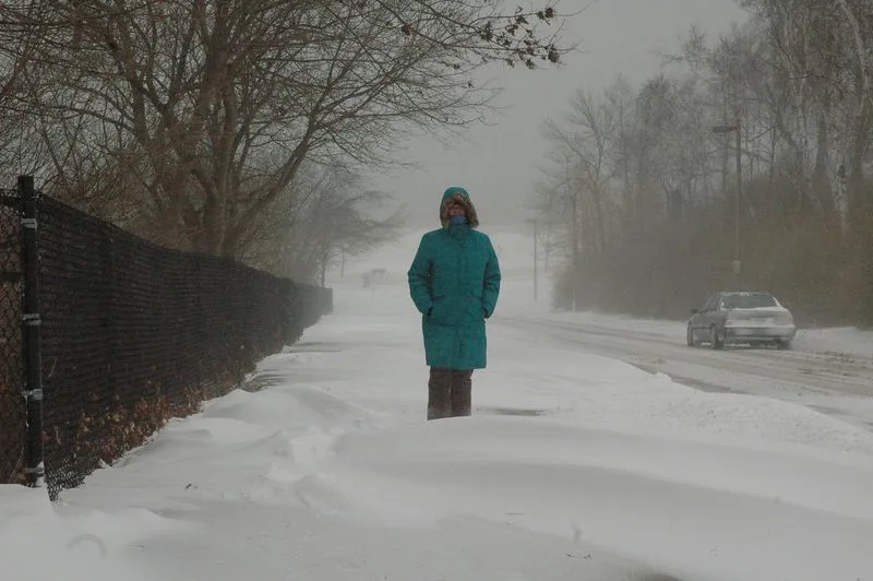 Snowy Waterfront Promenades
