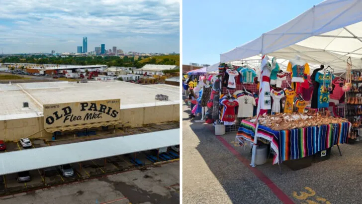In Oklahoma, a busy flea market stretches across acres and stays packed every weekend