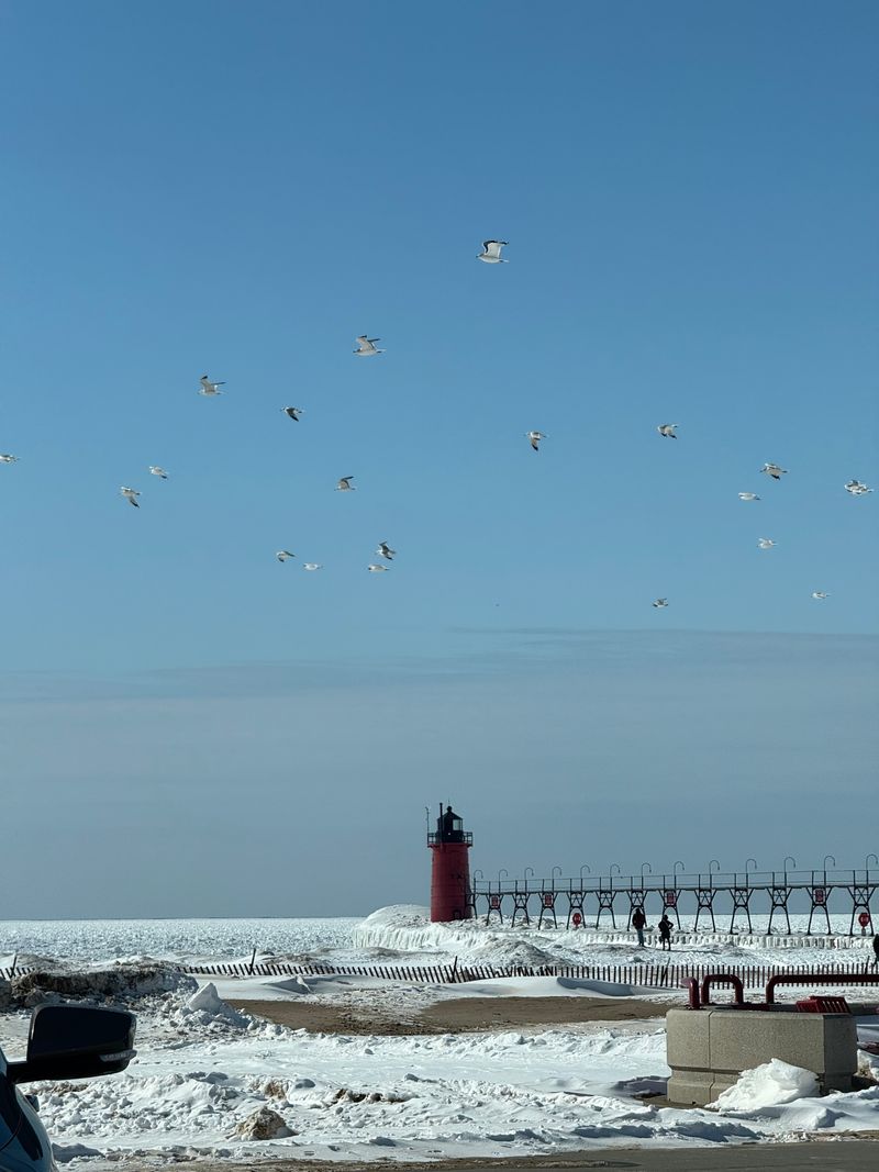Holland Harbor Lighthouse and Pier Lights