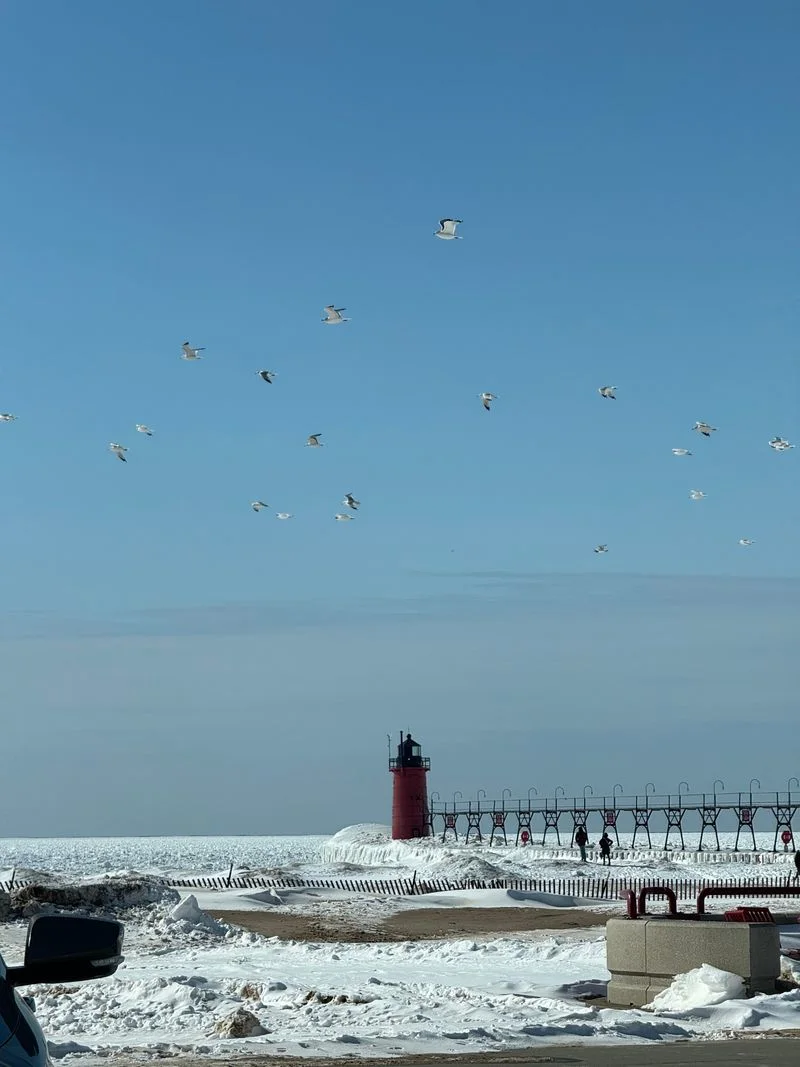 Holland Harbor Lighthouse and Pier Lights