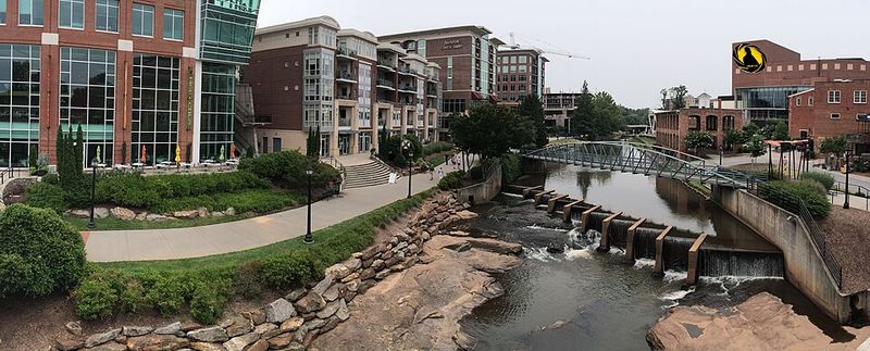 Greenville, South Carolina &mdash; Repaired riverfront and approachable food scene