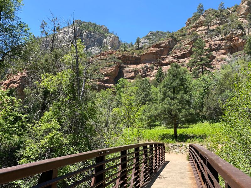 Hiking trailheads along 89A