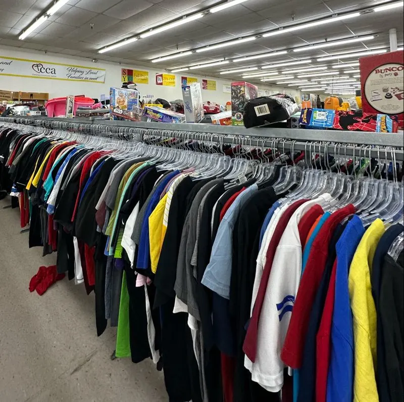Navigating the clothing sections