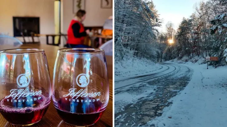 Near the Blue Ridge in western Virginia is a vibrant town with warm coffee spots, galleries, and a walkable historic district perfect for cold-season visits