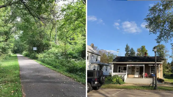 North of Cincinnati and close to tree-lined bike paths is a town with coffeehouses, green spaces, and an easy weekend rhythm