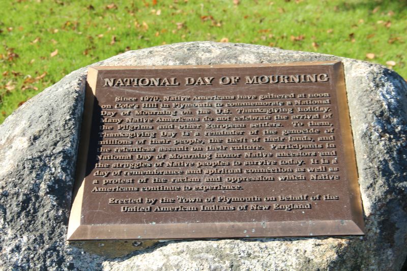 Cole’s Hill and the National Day of Mourning Plaque