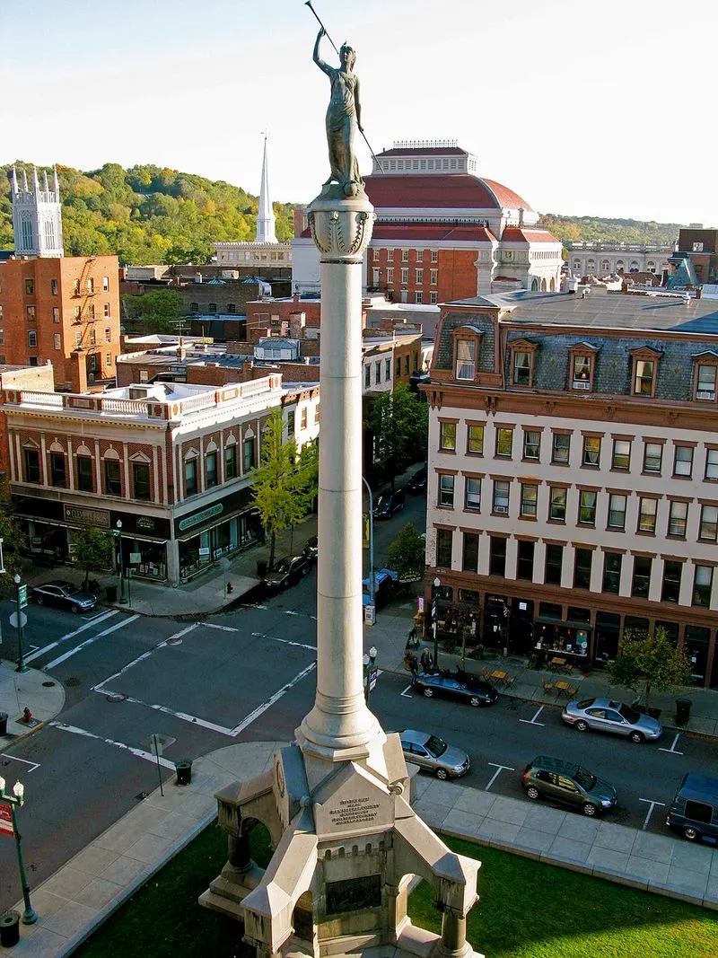 Monument Square and civic heart