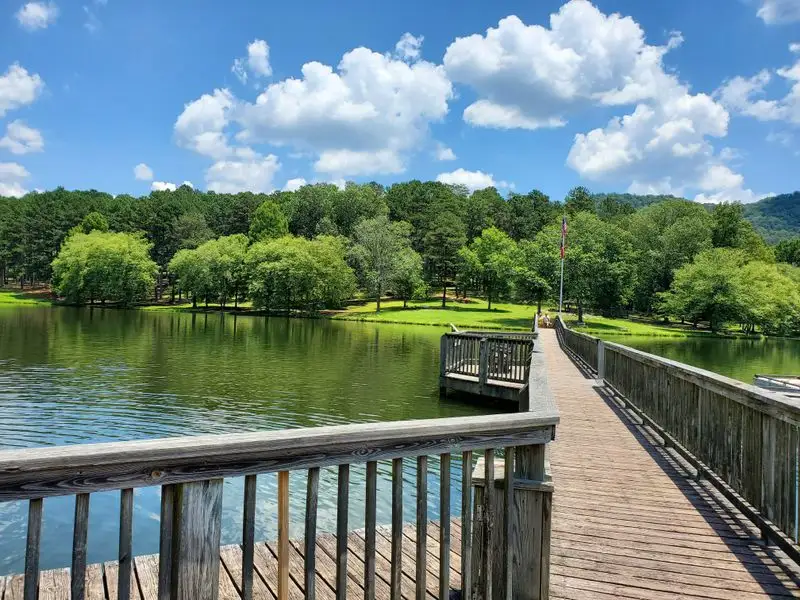 Picturesque Lake and Fishing
