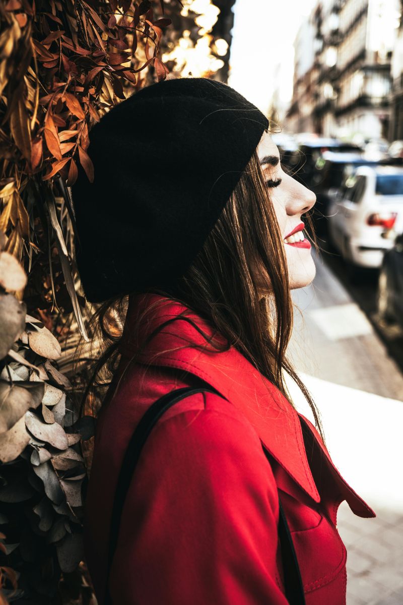 Beret with modern styling