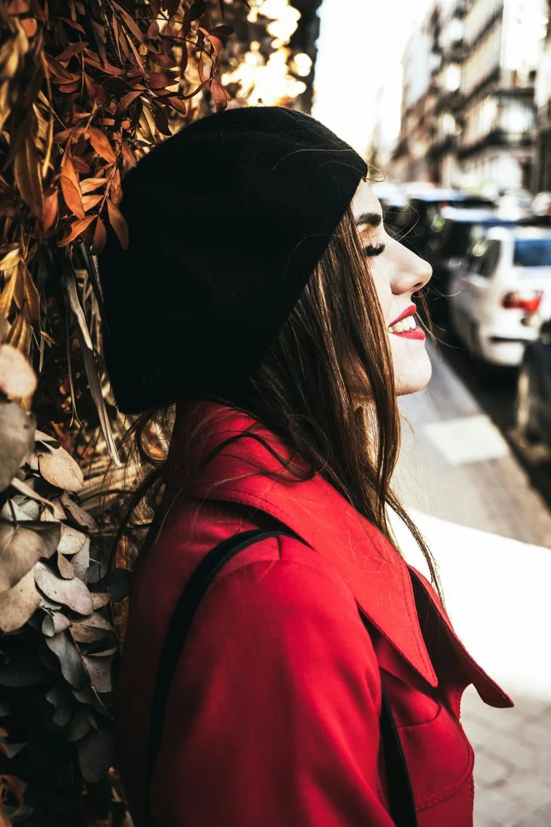 Beret with modern styling
