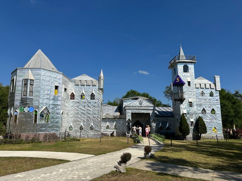 Solomon’s Castle (Ona) — a foil-covered castle and quirky workshop